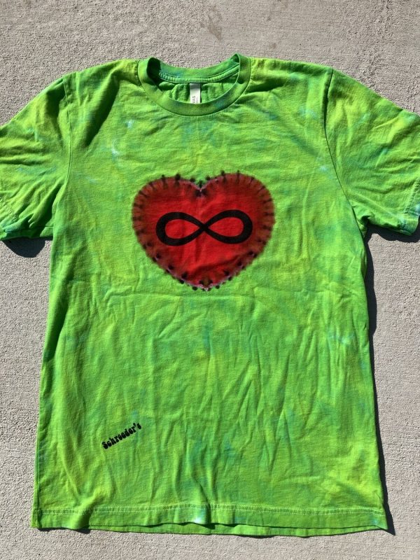 T-Shirt - Infinite Love Green Tie Dye