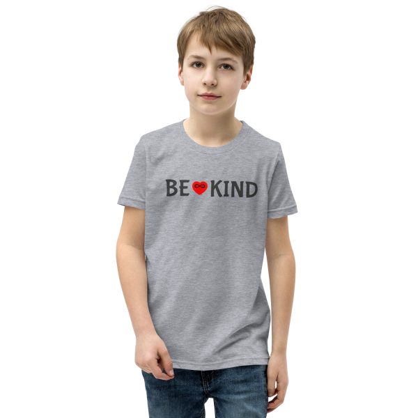 Youth BE KIND w/Red Heart - Short Sleeve T