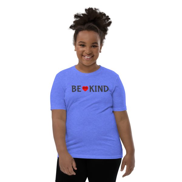 Youth BE KIND w/Red Heart - Short Sleeve T - Image 10