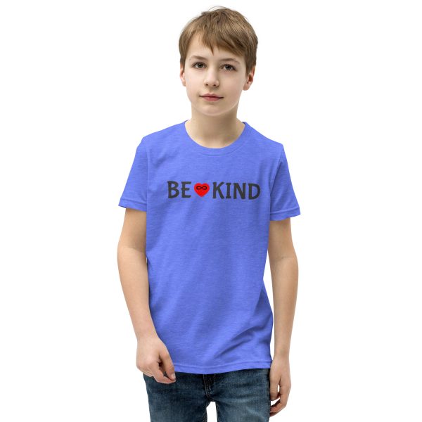 Youth BE KIND w/Red Heart - Short Sleeve T - Image 16