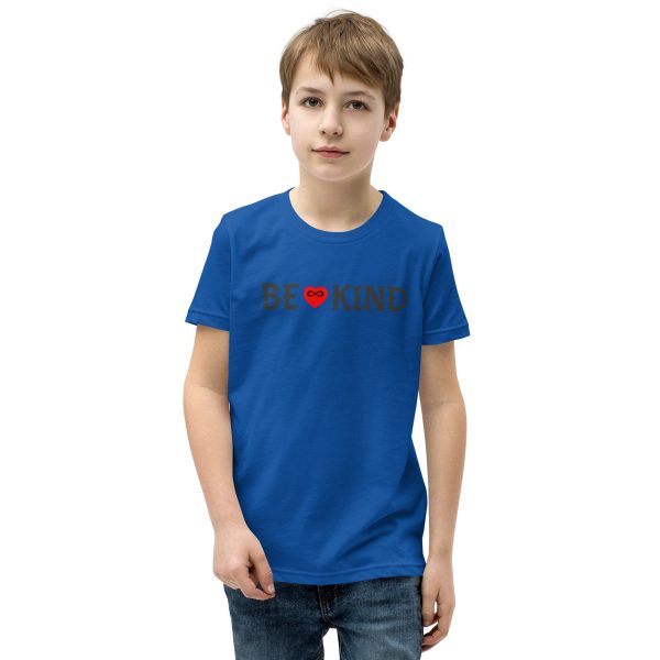 Youth BE KIND w/Red Heart - Short Sleeve T - Image 12