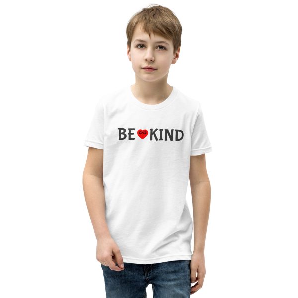 Youth BE KIND w/Red Heart - Short Sleeve T - Image 19