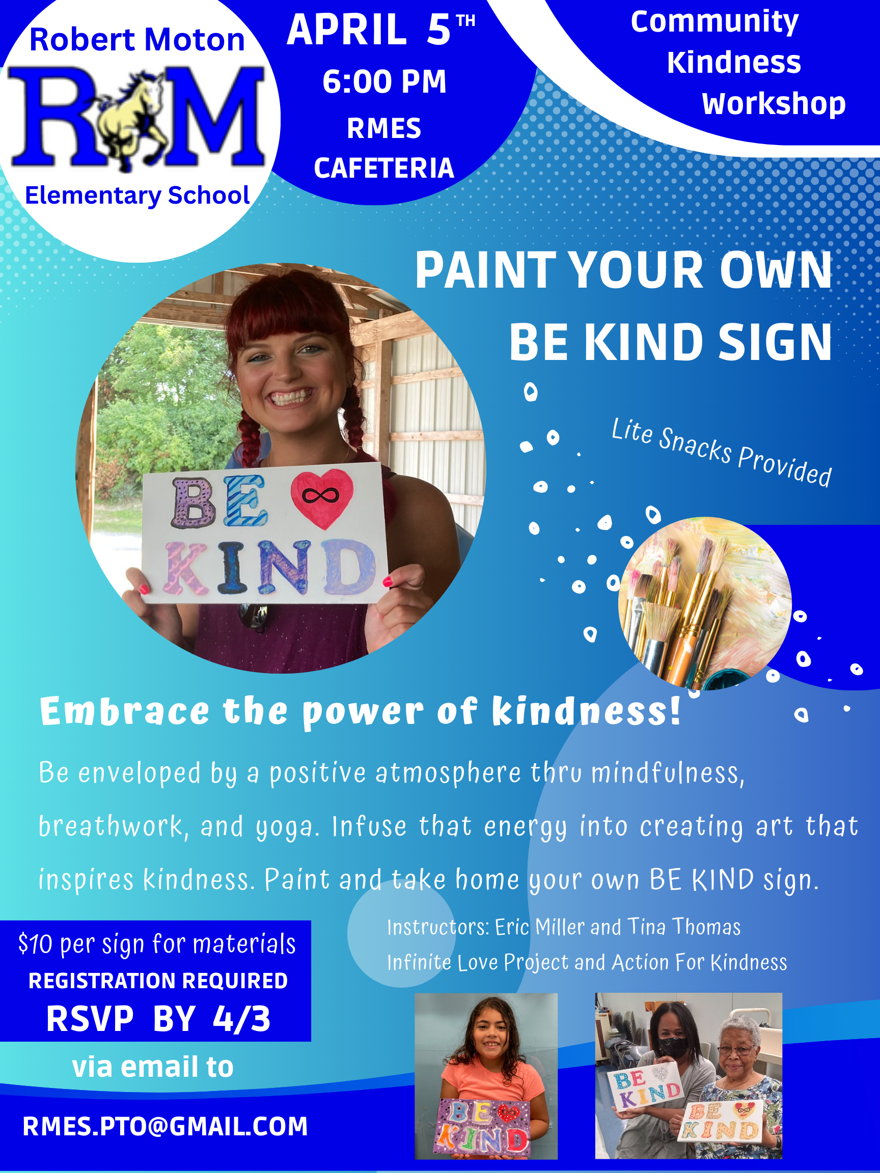 BE KIND Sign Paint Event Workshop
